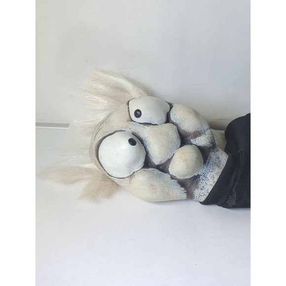 Vintage Mario Chiodo 2003 Rubber Mask Big Crazy Eyes & Wild White Hair - Old Man - Picture 6 of 6